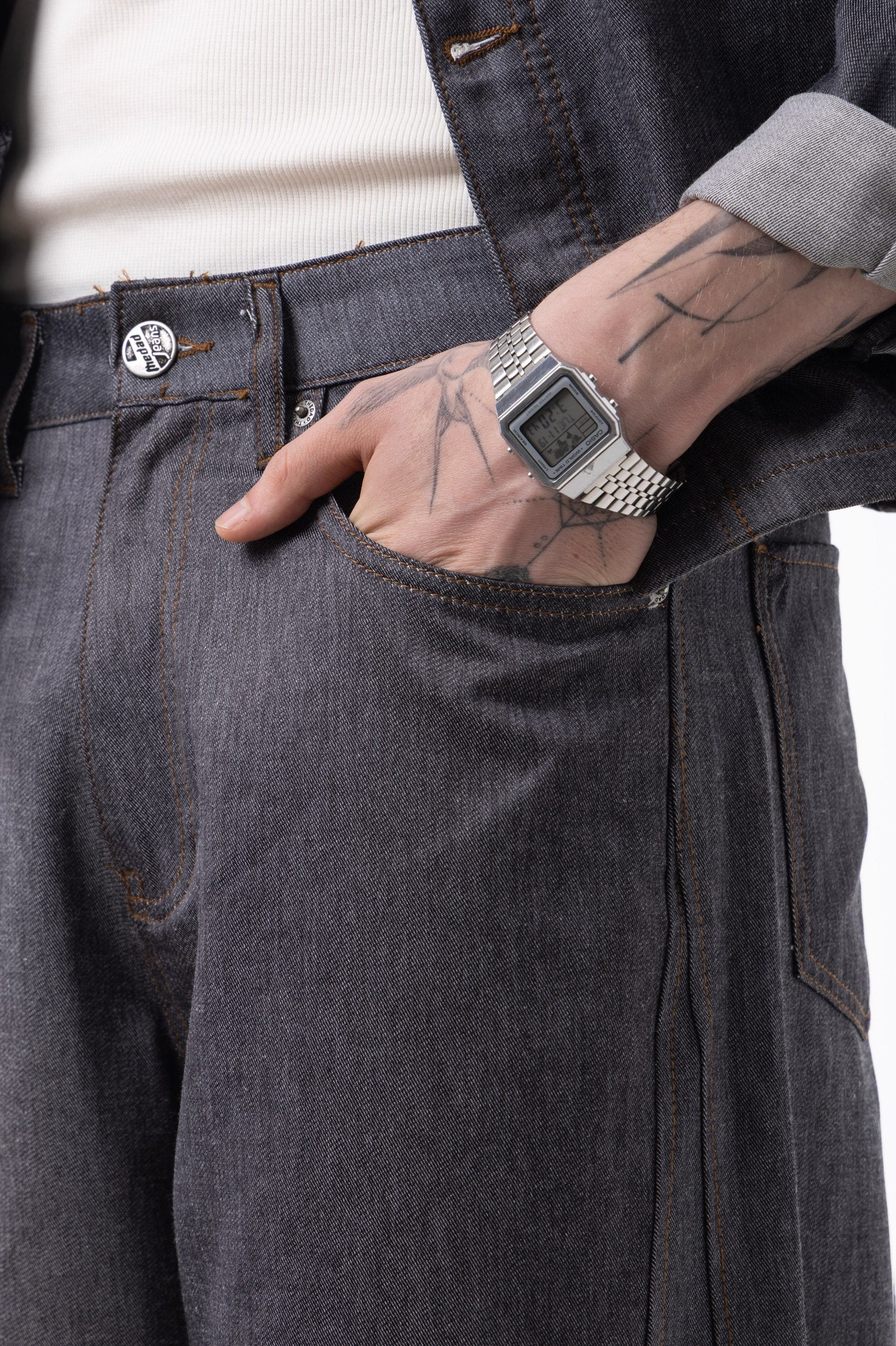 Streetwear Grey Denim