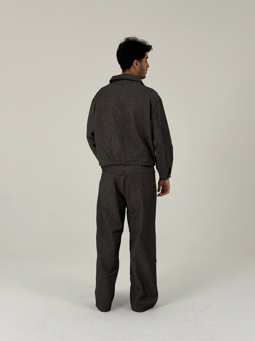 Brown Minimal Utility Jacket