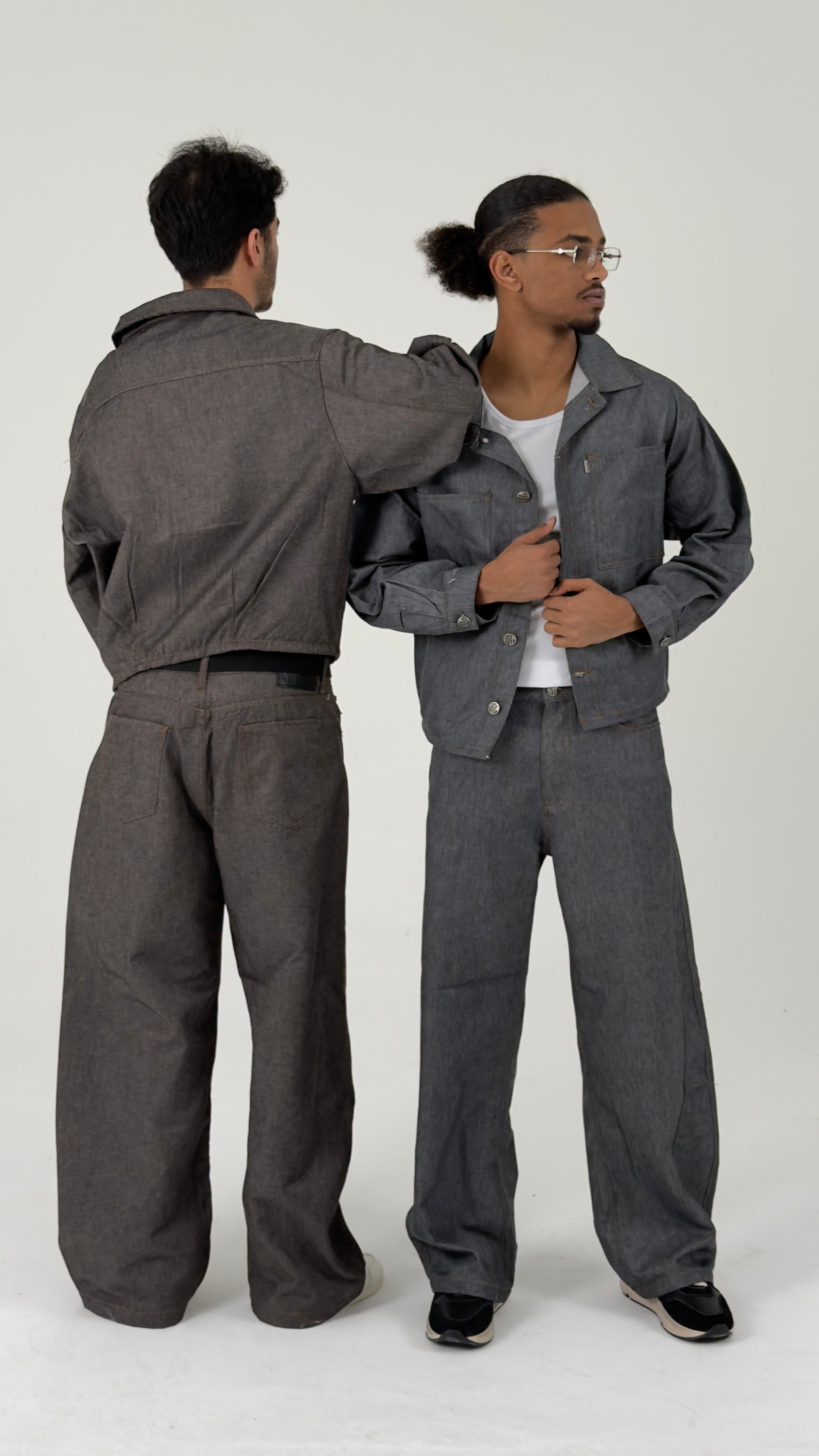 Brown Minimal Utility Jacket