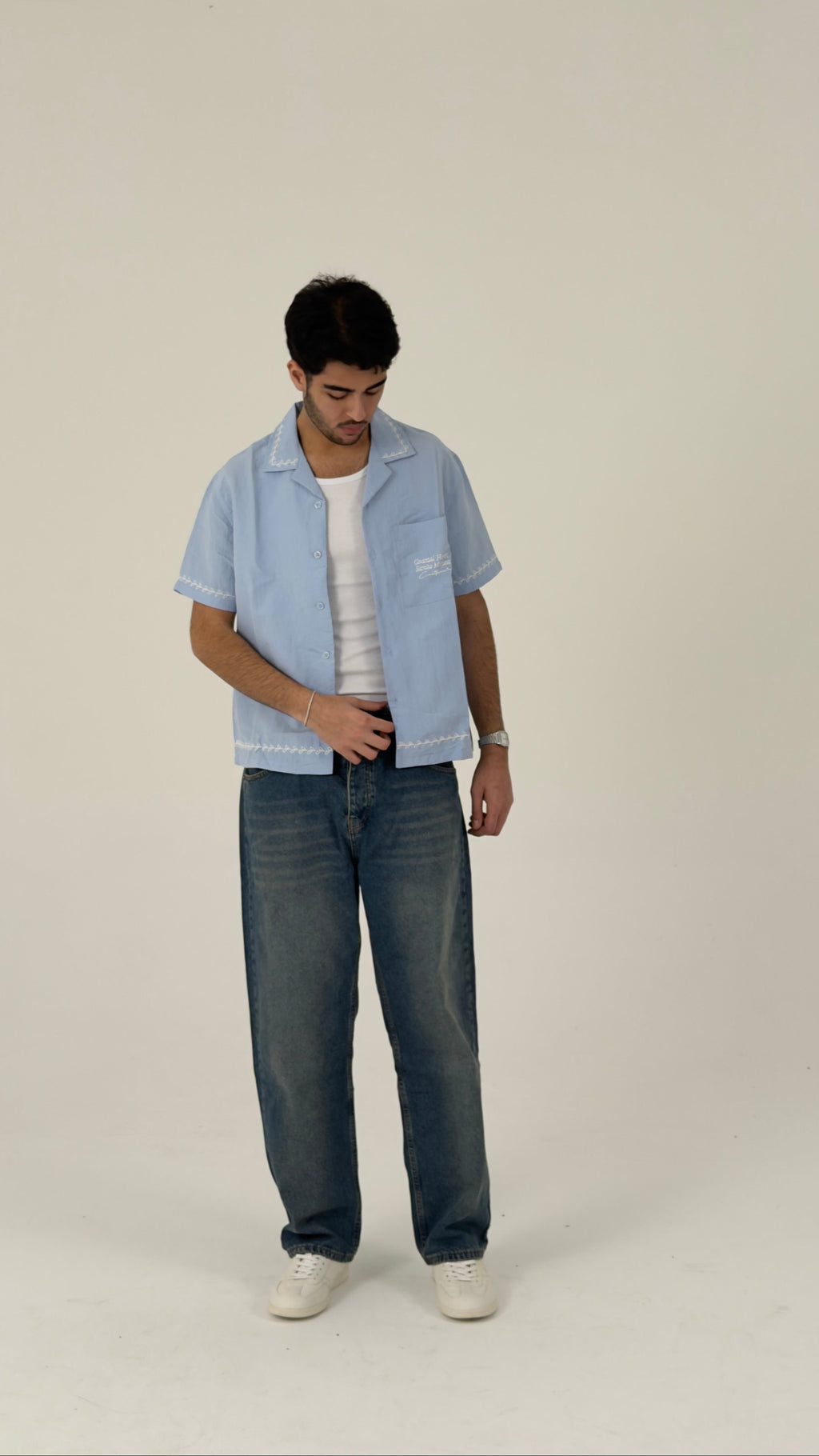 Sky Blue Camp Shirt