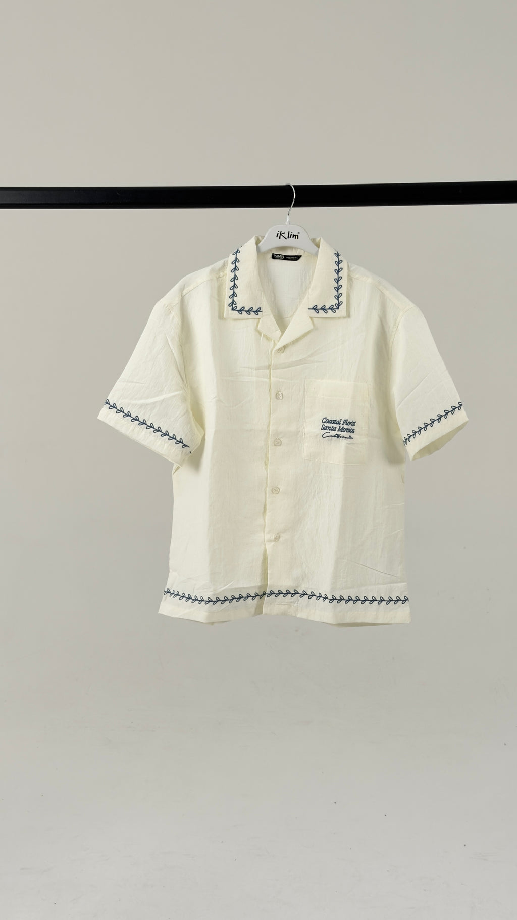 White camp shirt