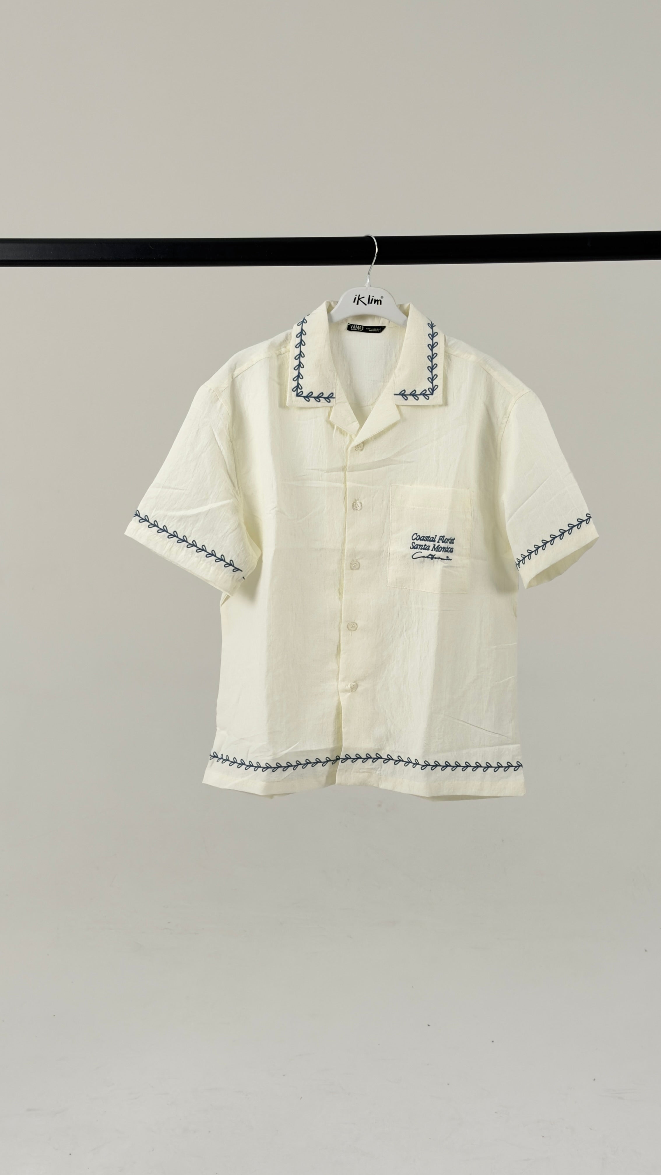 White camp shirt