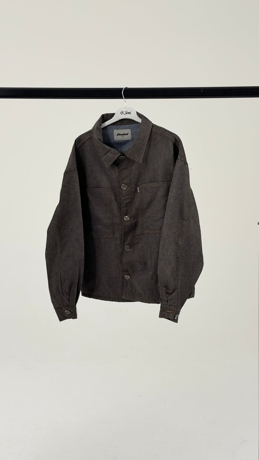 Brown Minimal Utility Jacket