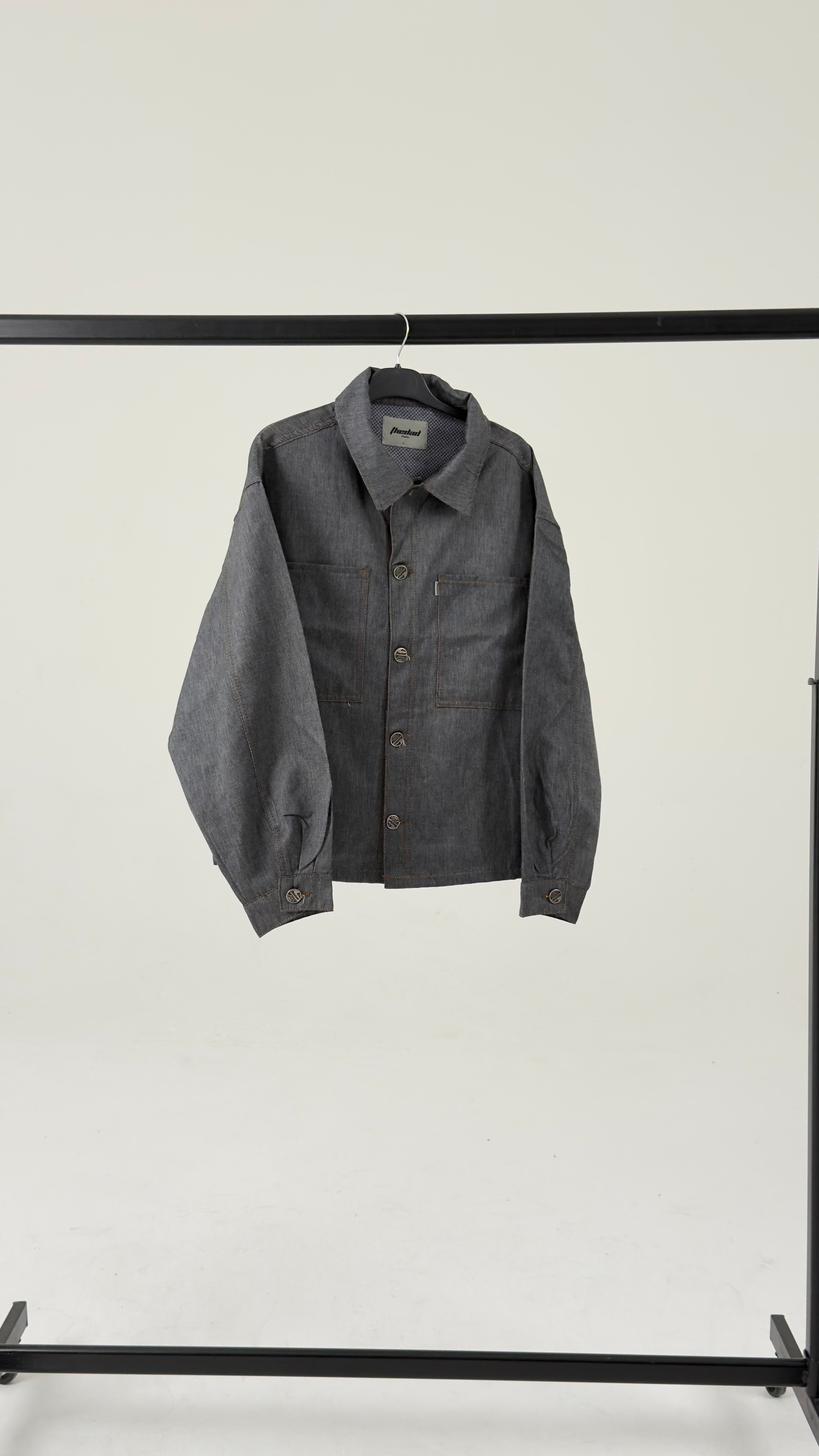 Gray Minimal Utility Jacket